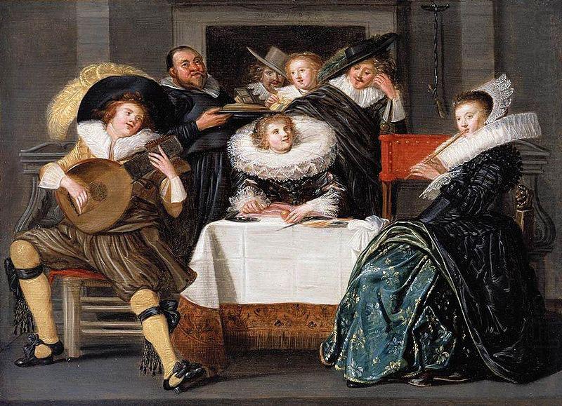 Dirck Hals A Merry Company Making Music china oil painting image
